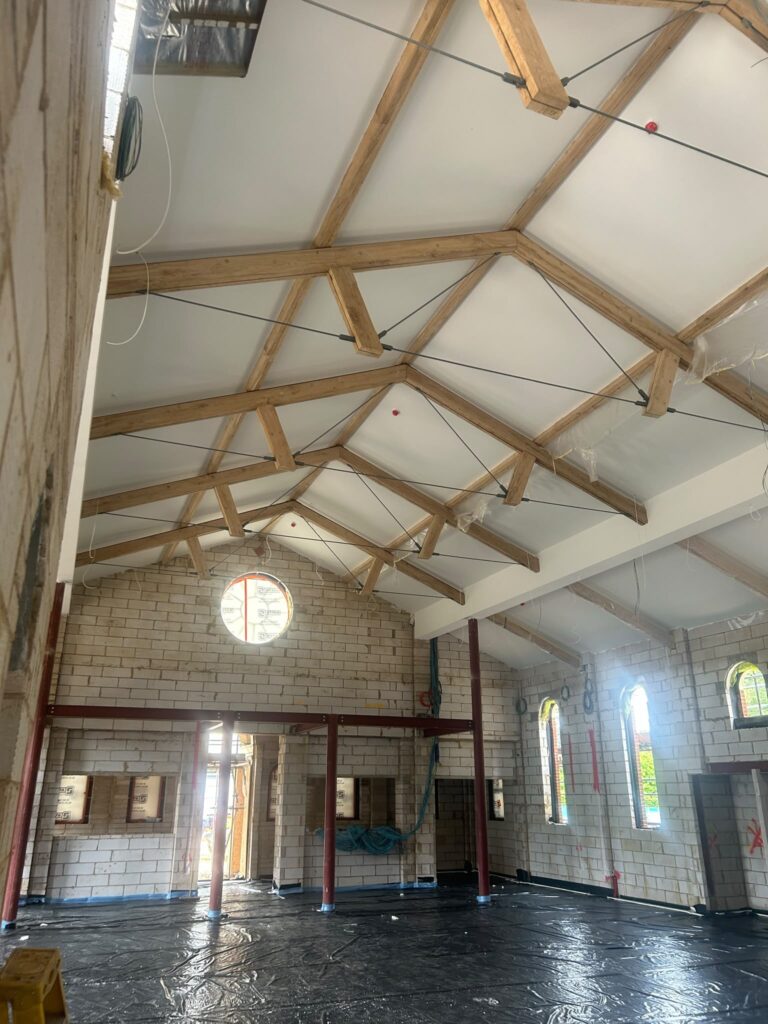 08 church restoration vaulted hall